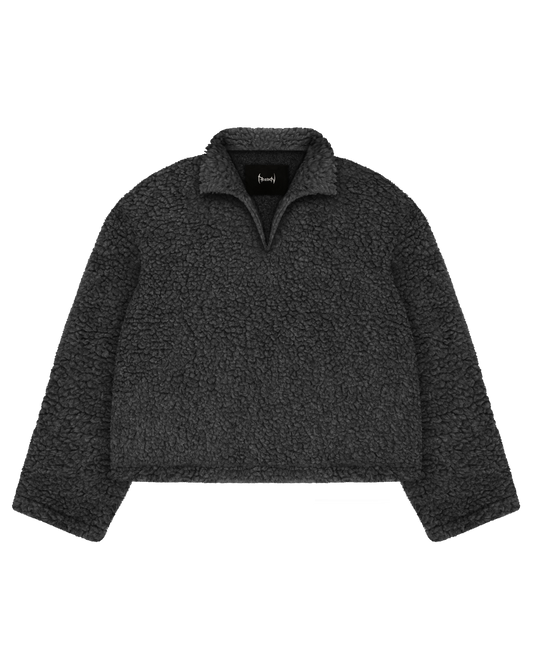 Reaven Storm Grey Wool Fleece