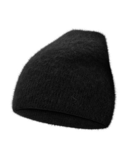 Reaven Black Alpaca Beanie