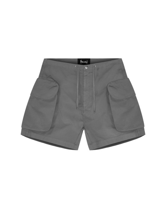 Reaven Cement Grey Basic Cargo Shorts